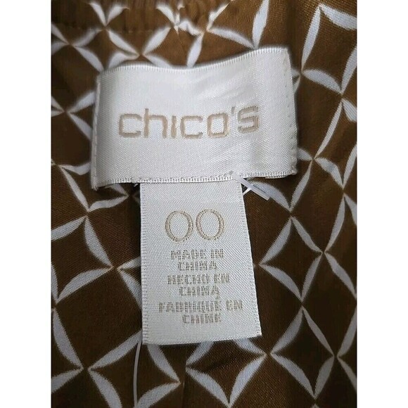 Chicos Faux Leather Bomber Jacket Full-Zip Henna Brown Women’s Size 00/XS NWOT - Picture 6 of 10